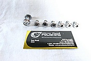 Motorcycle Engine Hardware Bolts AFTER Chrome-Like Metal Polishing and Buffing Services / Restoration Services