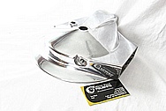 Aluminum Motorcycle Hub Cover Piece AFTER Chrome-Like Metal Polishing and Buffing Services / Restoration Service