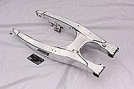 Motorcycle Aluminum Swingarm AFTER Chrome-Like Metal Polishing and Buffing Services