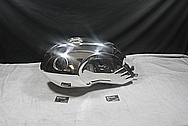 2012 BMW R nineT Aluminum Black Painted Gas Tank AFTER Chrome-Like Metal Polishing and Buffing Services / Restoration Service