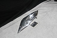 2012 BMW R nineT Aluminum Side Cover Piece AFTER Chrome-Like Metal Polishing and Buffing Services / Restoration Service