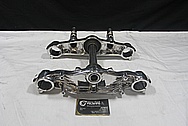 Aluminum Motorcycle Triple Tree Parts AFTER Chrome-Like Metal Polishing and Buffing Services / Restoration Service