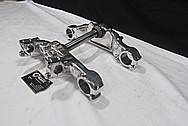 Aluminum Motorcycle Triple Tree Parts AFTER Chrome-Like Metal Polishing and Buffing Services / Restoration Service