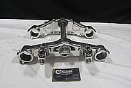 Aluminum Motorcycle Triple Tree Parts AFTER Chrome-Like Metal Polishing and Buffing Services / Restoration Service