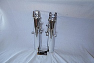 Aluminum Motorcycle Front Forks AFTER Chrome-Like Metal Polishing and Buffing Services / Restoration Service