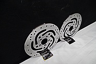 Harley Davidson Motorcycle Steel Brake Rotors AFTER Chrome-Like Metal Polishing and Buffing Services / Restoration Service