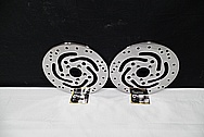 Harley Davidson Motorcycle Steel Brake Rotors AFTER Chrome-Like Metal Polishing and Buffing Services / Restoration Service