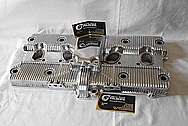 Aluminum Motorcycle Finned Valve Cover AFTER Chrome-Like Metal Polishing and Buffing Services / Restoration Services