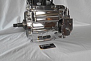 Aluminum Motorcycle Engine Case AFTER Chrome-Like Metal Polishing and Buffing Services / Restoration Services