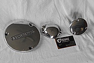 Aluminum Motorcycle Engine Cover Pieces AFTER Chrome-Like Metal Polishing and Buffing Services / Restoration Services