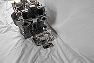 Aluminum Motorcycle Engine Cover Pieces and Engine Case AFTER Chrome-Like Metal Polishing and Buffing Services / Restoration Services