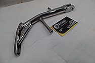 Steel Motorcycle Kickstand AFTER Chrome-Like Metal Polishing and Buffing Services / Restoration Services