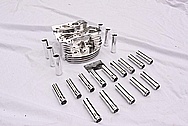 Aluminum Motorcycle Head and Pushrod Tubes AFTER Chrome-Like Metal Polishing and Buffing Services