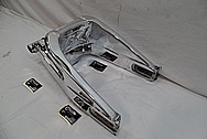 Aluminum Motorcycle Frames AFTER Chrome-Like Metal Polishing and Buffing Services / Restoration Services