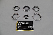 Steel and Aluminum Motorcycle Hardware Pieces AFTER Chrome-Like Metal Polishing and Buffing Services / Restoration Services