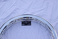Aluminum Motorcycle Spoke Wheel AFTER Chrome-Like Metal Polishing and Buffing Services