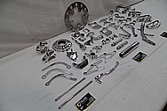 Aluminum and Steel Motorcycle Parts AFTER Chrome-Like Metal Polishing and Buffing Services / Restoration Services