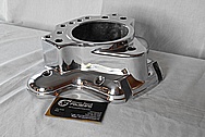 Aluminum Motorcycle Engine Cover Piece AFTER Chrome-Like Metal Polishing and Buffing Services / Restoration Services