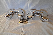 Harley Davidson Aluminum Motorcycle Engine Rocker Cover Pieces AFTER Chrome-Like Metal Polishing and Buffing Services / Restoration Services