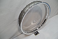 Aluminum Motorcycle Wheels AFTER Chrome-Like Metal Polishing and Buffing Services / Restoration Services