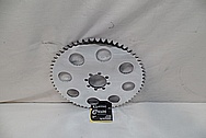 Motorcycle Sprocket Piece AFTER Chrome-Like Metal Polishing and Buffing Services / Restoration Services