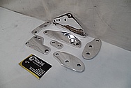 Aluminum Motorcycle Bracket Pieces AFTER Chrome-Like Metal Polishing and Buffing Services / Restoration Services