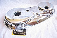 1975 Norton Commando Aluminum Engine Cover Pieces AFTER Chrome-Like Metal Polishing and Buffing Services