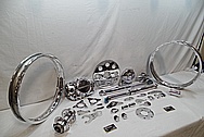 Aluminum Motorcycle Parts AFTER Chrome-Like Metal Polishing and Buffing Services / Restoration Services