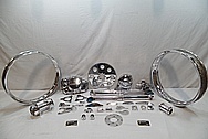 Aluminum Motorcycle Parts AFTER Chrome-Like Metal Polishing and Buffing Services / Restoration Services