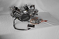 Motorcycle Aluminum Factory Racing Engine Block,Engine Covers and Carburetor AFTER Chrome-Like Metal Polishing and Buffing Services / Restoration Services