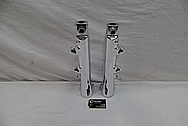 Aluminum Motorcycle Fork Tubes AFTER Chrome-Like Metal Polishing and Buffing Services / Restoration Services