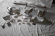 Aluminum Motorcycle Peices AFTER Chrome-Like Metal Polishing and Buffing Services / Restoration Services