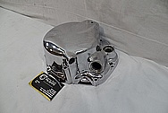 Aluminum Motorcycle Cover AFTER Chrome-Like Metal Polishing and Buffing Services / Restoration Services