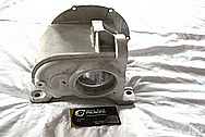 1948 Indian Motorcycle Aluminum Engine Case BEFORE Chrome-Like Metal Polishing and Buffing Services