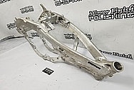 2019 Honda CRF450R Aluminum Motorcycle Frame BEFORE Chrome-Like Metal Polishing and Buffing Services / Restoration Services - Aluminum Polishing - Motorcycle Polishing