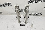 Harley Davidson Aluminum Motorcycle Lower Forks and Piece Project BEFORE Chrome-Like Metal Polishing and Buffing Services / Restoration Services - Aluminum Polishing - Motorcycle Polishing