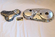 1975 Norton Commando Aluminum Engine Cover Pieces BEFORE Chrome-Like Metal Polishing and Buffing Services