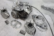 Aluminum Motorcycle Parts BEFORE Chrome-Like Metal Polishing and Buffing Services / Restoration Services - Aluminum Polishing - Motorcycle Polishing