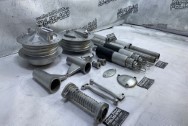 1965 Ducati 250 Scrambler Motorcycle Parts BEFORE Chrome-Like Metal Polishing and Buffing Services / Restoration Services - Aluminum Polishing - Motorcycle Polishing