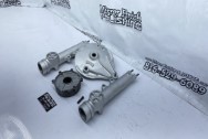 Aluminum Motorcycle Project BEFORE Chrome-Like Metal Polishing - Aluminum Polishing | Finishing Services | Polishing Services 