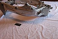 Suzuki Hayabusa Aluminum Motorcycle Frame BEFORE Chrome-Like Metal Polishing and Buffing Services / Restoration Services 