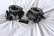 Yamaha Banshee ATV 4 Wheeler Aluminum Engine Cylinders BEFORE Chrome-Like Metal Polishing and Buffing Services / Restoration Services 