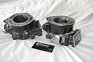 Yamaha Banshee ATV 4 Wheeler Aluminum Engine Cylinders BEFORE Chrome-Like Metal Polishing and Buffing Services / Restoration Services 