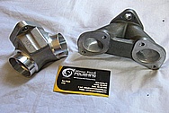 Aluminum Motorcycle Carb and Intake Piece BEFORE Chrome-Like Metal Polishing and Buffing Services / Restoration Services