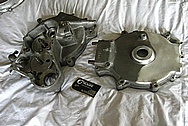 Harley Davidson Aluminum Motorcycle Parts BEFORE Chrome-Like Metal Polishing and Buffing Services / Restoration Services 