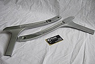 1986 Honda V-65 Magna Motorcycle Side Rails, Seat Support and Mini Rack BEFORE Chrome-Like Metal Polishing and Buffing Services