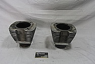 Harley Davidson S&S Aluminum Cylinders and Cylinder Heads BEFORE Chrome-Like Metal Polishing and Buffing Services / Restoration Services 