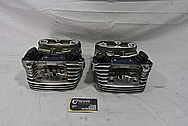 Harley Davidson S&S Aluminum Cylinders and Cylinder Heads BEFORE Chrome-Like Metal Polishing and Buffing Services / Restoration Services 