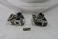 Harley Davidson S&S Aluminum Cylinders and Cylinder Heads BEFORE Chrome-Like Metal Polishing and Buffing Services / Restoration Services 