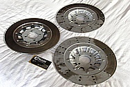 Harley Davidson Aluminum Rotor Centers BEFORE Chrome-Like Metal Polishing and Buffing Services / Restoration Service